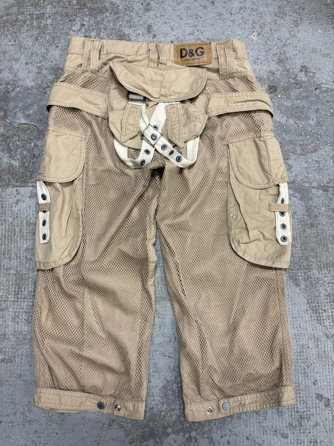 SS2004 Dolce & Gabbana Bondage Parachute Cargo Short - Image 7
