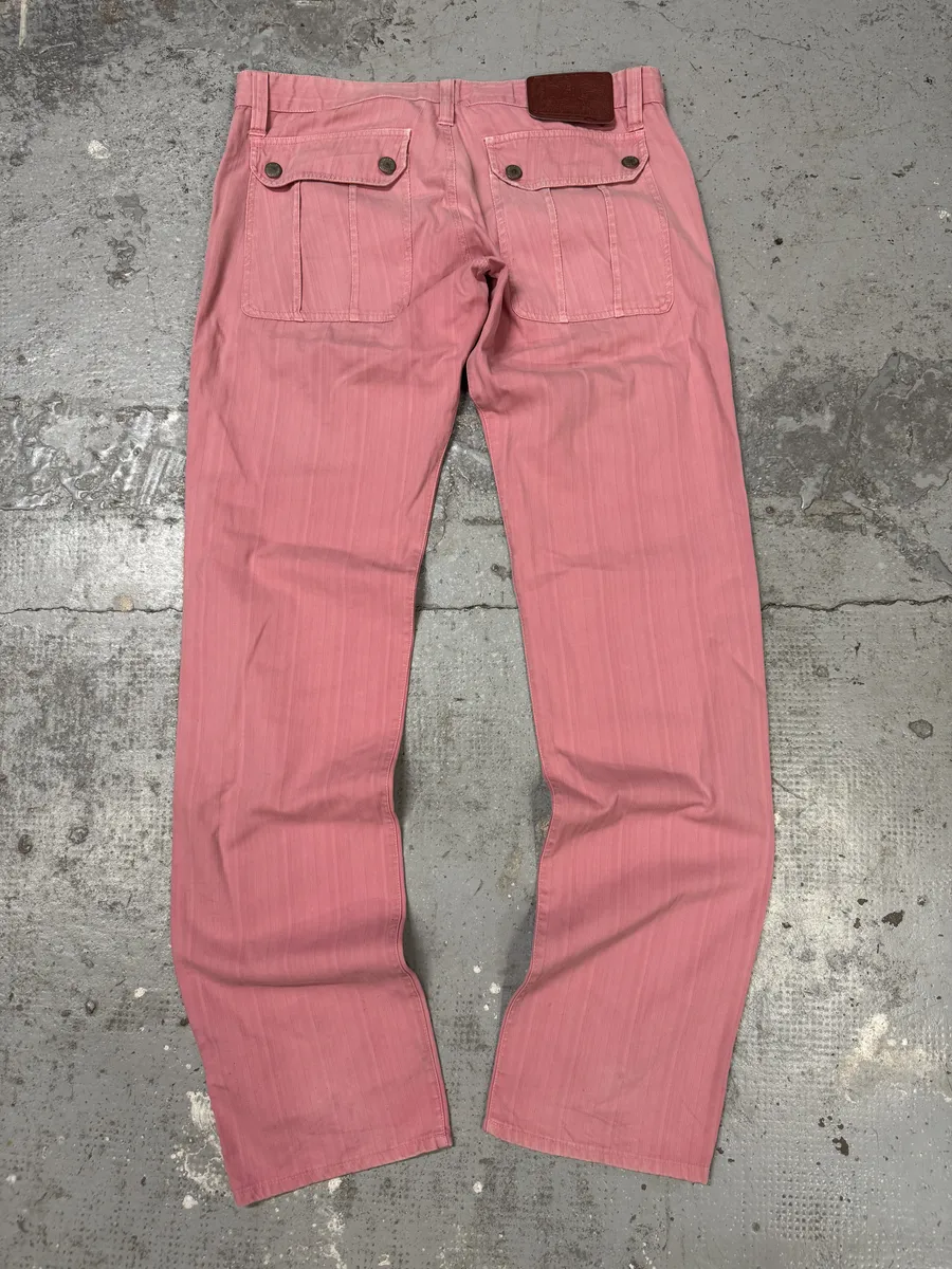 SS2004 Dolce & Gabbana Minimalist Pink Pants - Image 3