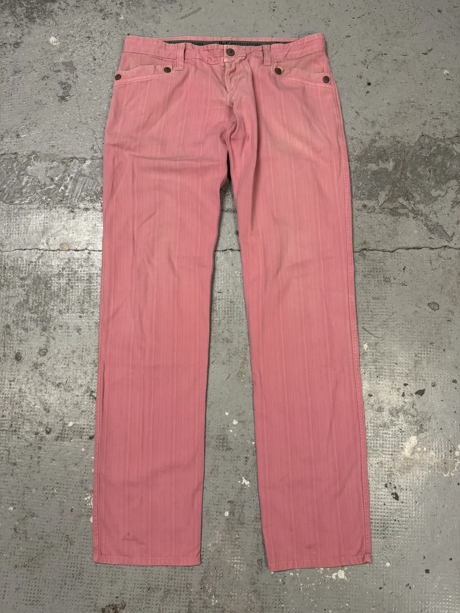 SS2004 Dolce & Gabbana Minimalist Pink Pants - Image 5