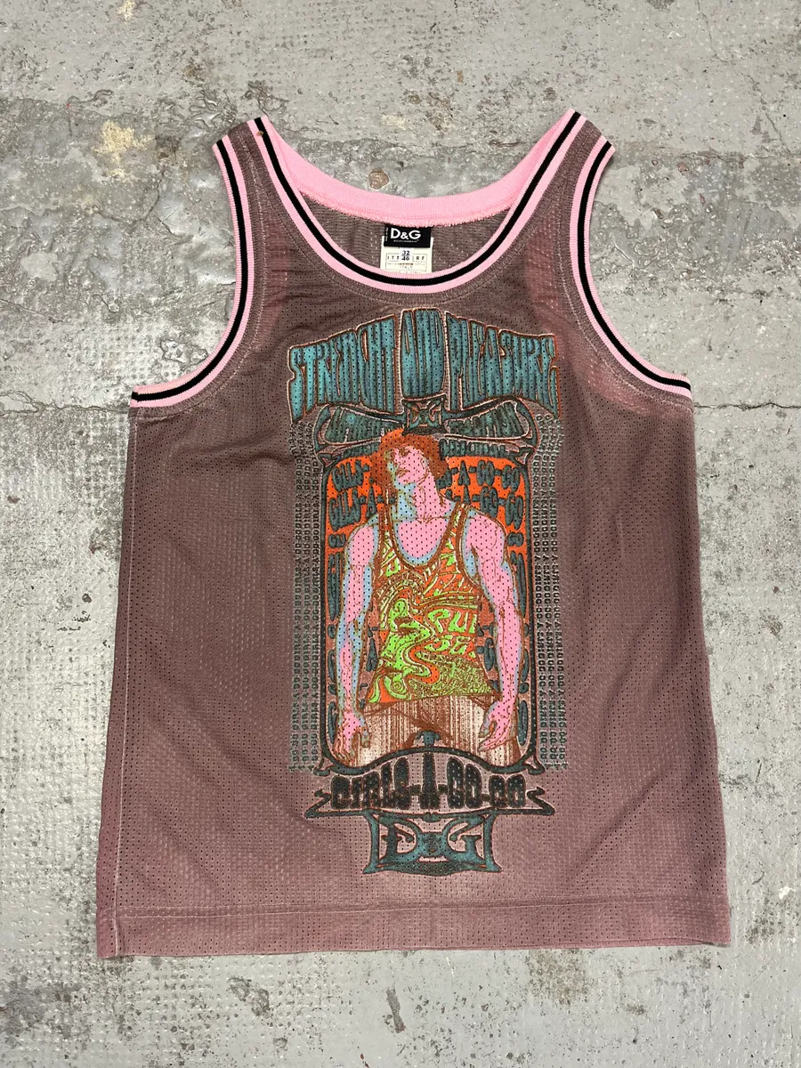 SS2004 Dolce & Gabbana Pink Cozy Tank Top