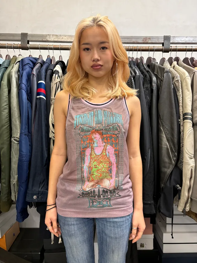 SS2004 Dolce & Gabbana Pink Cozy Tank Top - Image 2
