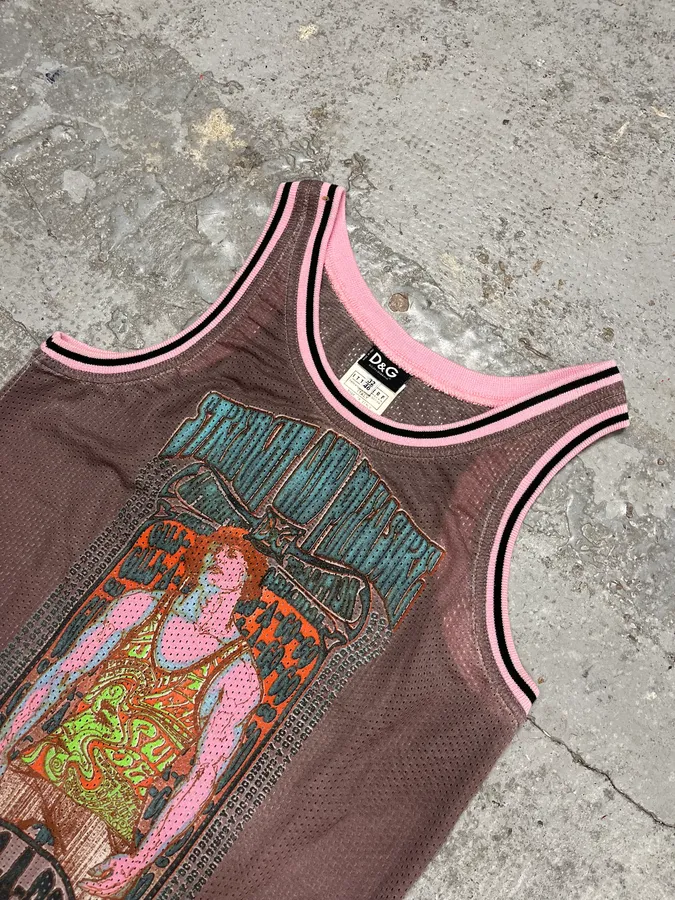 SS2004 Dolce & Gabbana Pink Cozy Tank Top - Image 4