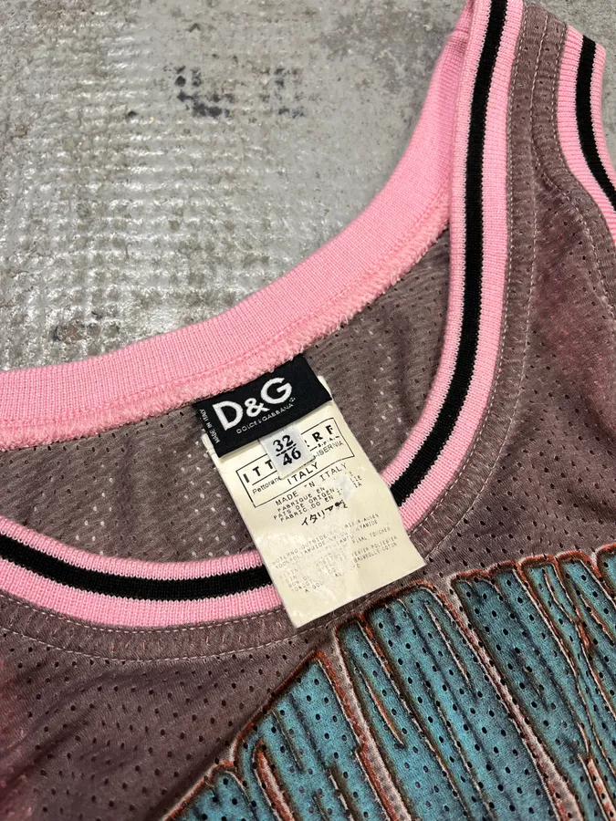 SS2004 Dolce & Gabbana Pink Cozy Tank Top - Image 7