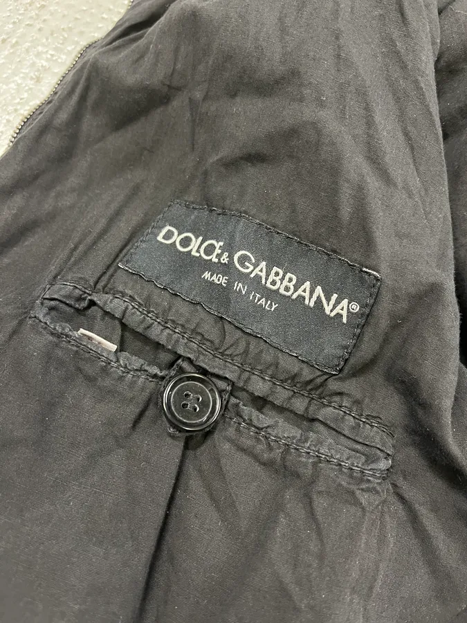 SS2004 Dolce & Gabbana Spatial Black Lined Jacket - Image 10