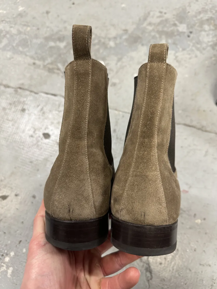 SS2004 Gucci Beige Suede Ankle Boots - Image 5