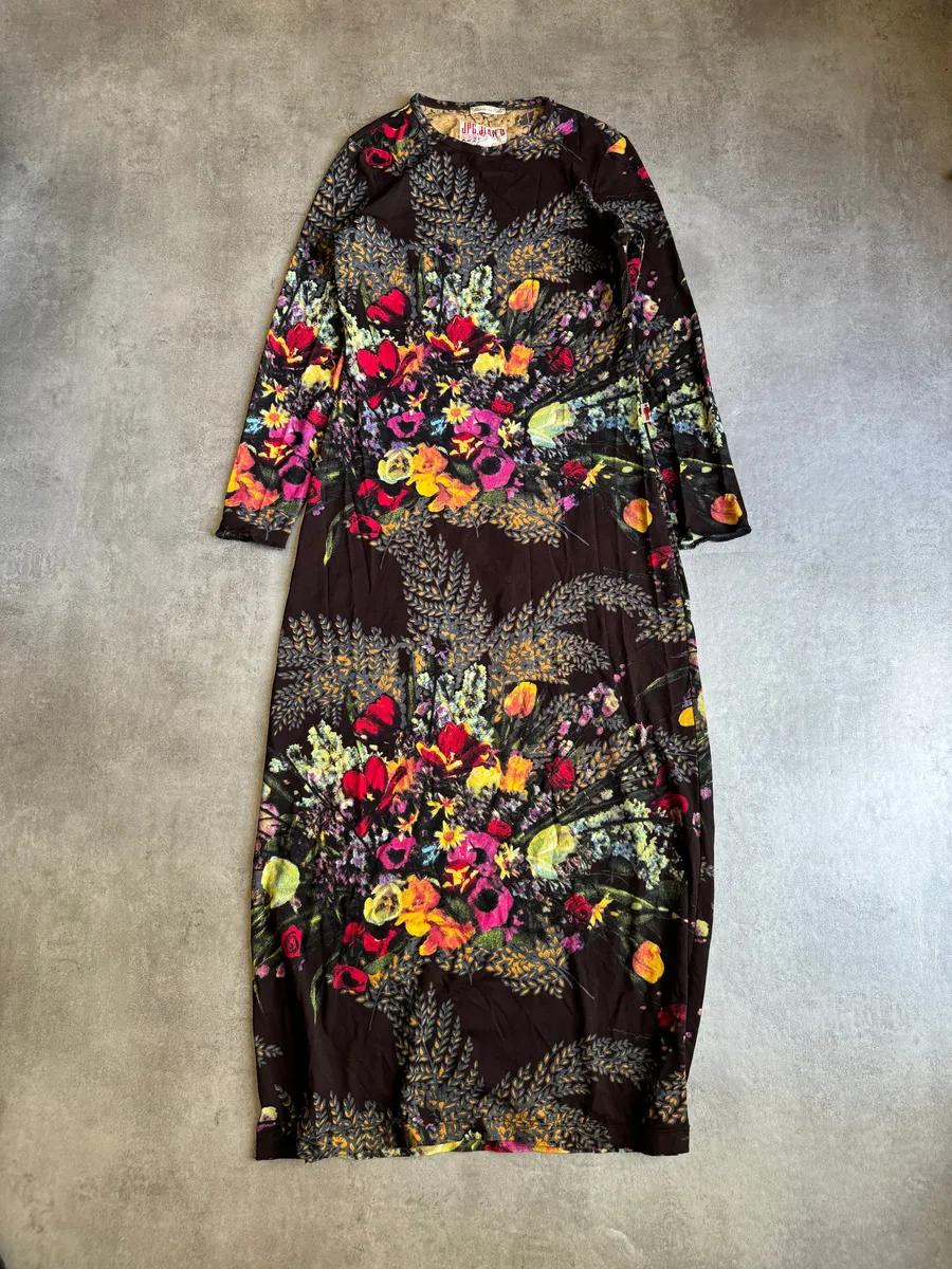 SS2004 Jean Paul Gaultier Flower Distinct Italian Dress - Image 9