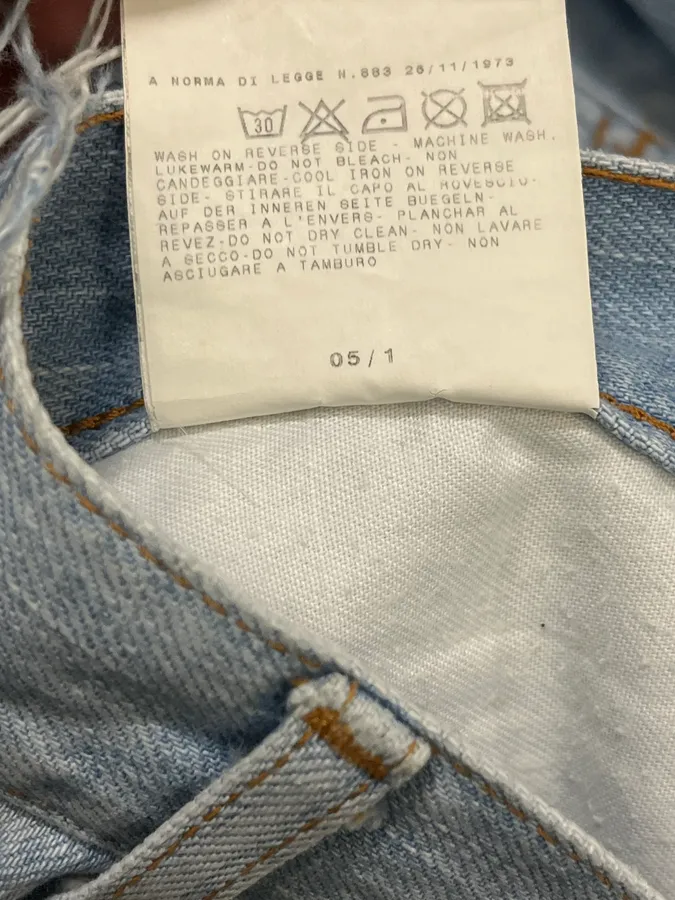 SS2005 Cavalli Blue Distressed Cozy Denim Jeans - Image 12