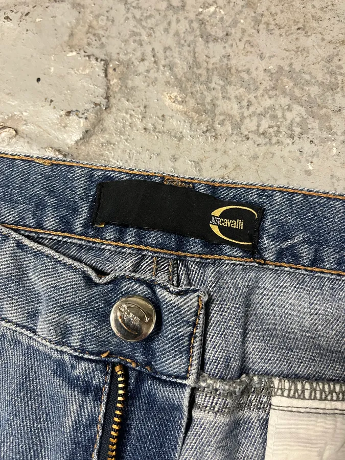 SS2005 Cavalli Hysteric Denim Blue Jeans - Image 9