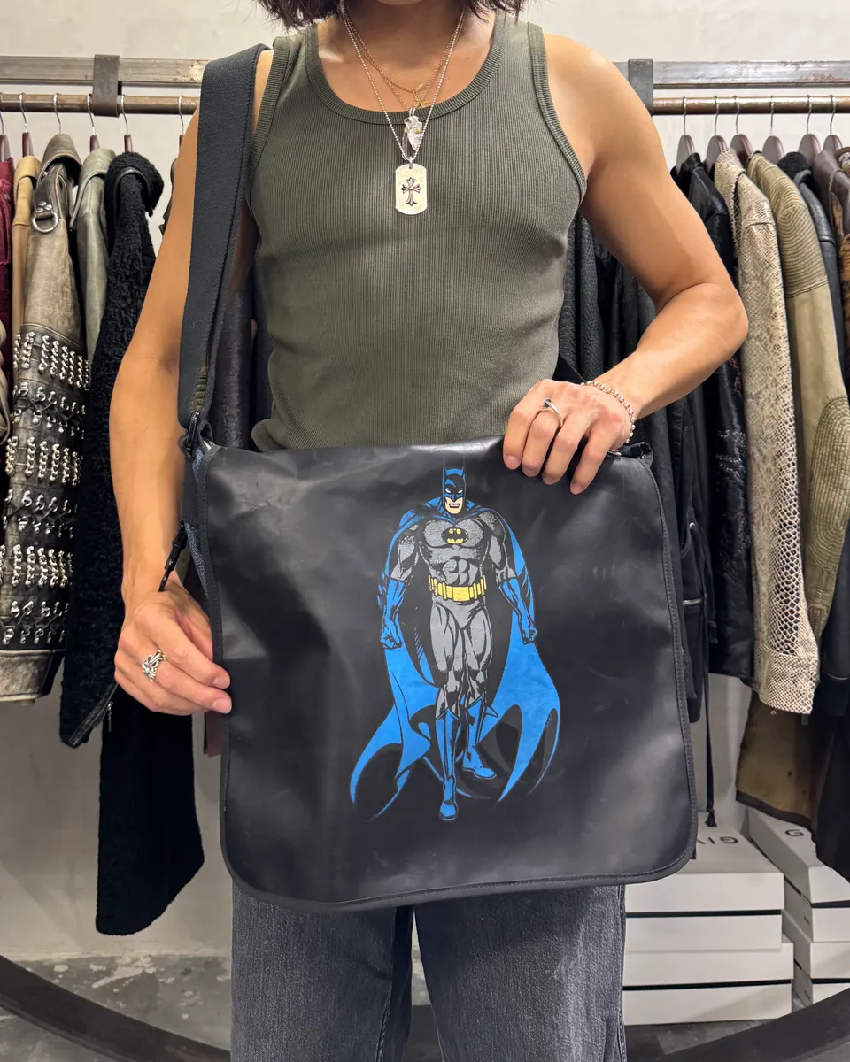 SS2005 Dolce & Gabbana Batman Black Denim Shoulder Bag - Image 7