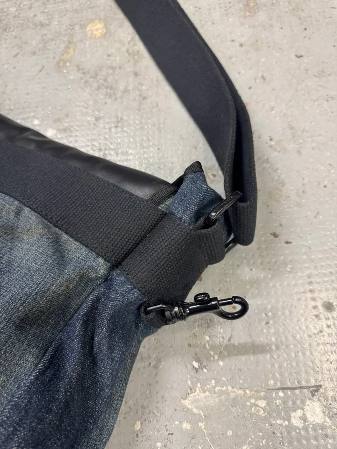 SS2005 Dolce & Gabbana Batman Black Denim Shoulder Bag - Image 8