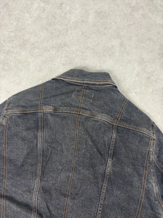 SS2005 Dolce & Gabbana Cargo Pocket Grey Denim Jacket - Image 6
