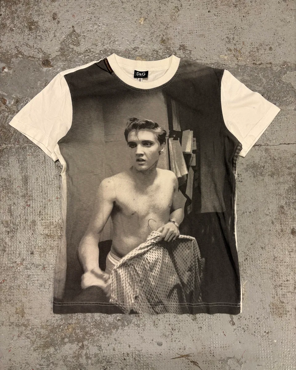 SS2005 Dolce & Gabbana Grey & White Young Men T-Shirt
