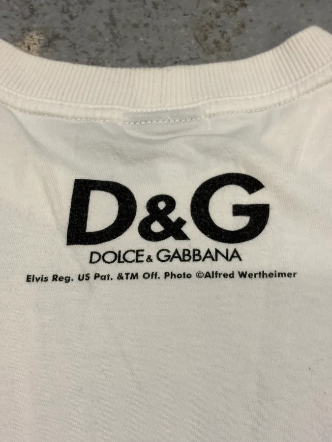 SS2005 Dolce & Gabbana Grey & White Young Men T-Shirt - Image 8