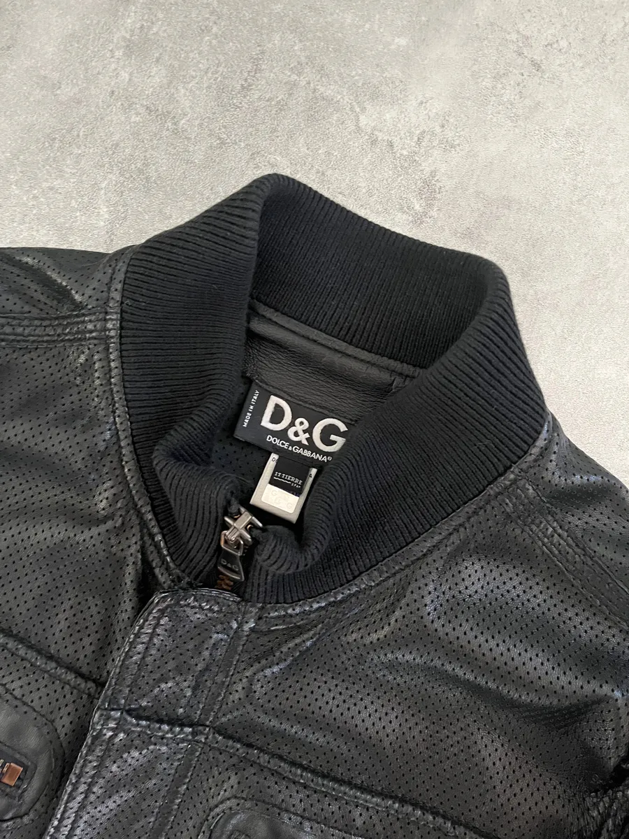 SS2005 Dolce & Gabbana Milano Commando Leather Jacket - Image 4