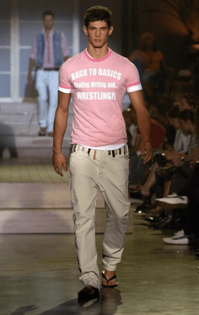 SS2005 Dsquared2 White Multi Belt Loops Pants - Image 2