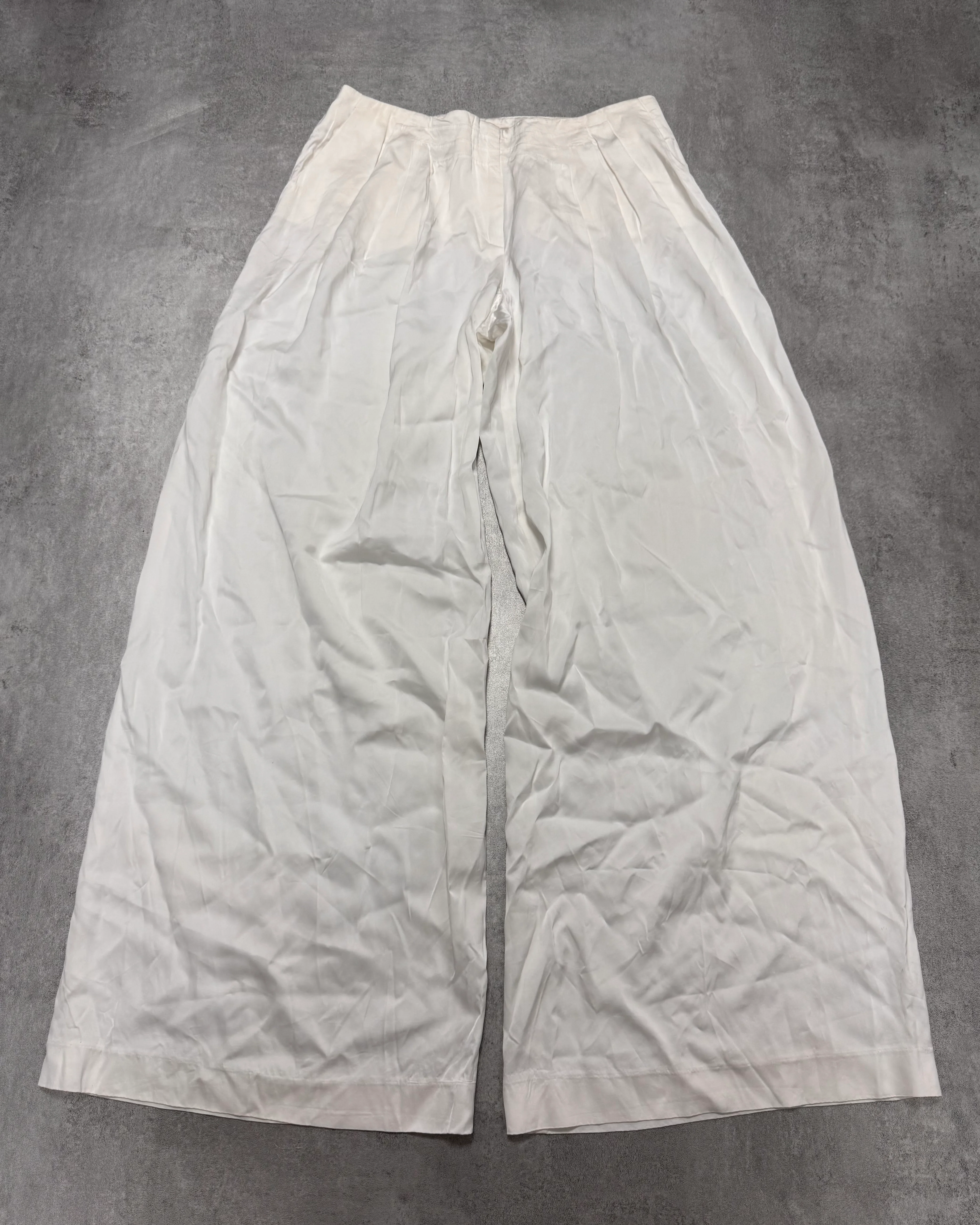 SS2005 Emporio Armani Wide Light White Pants