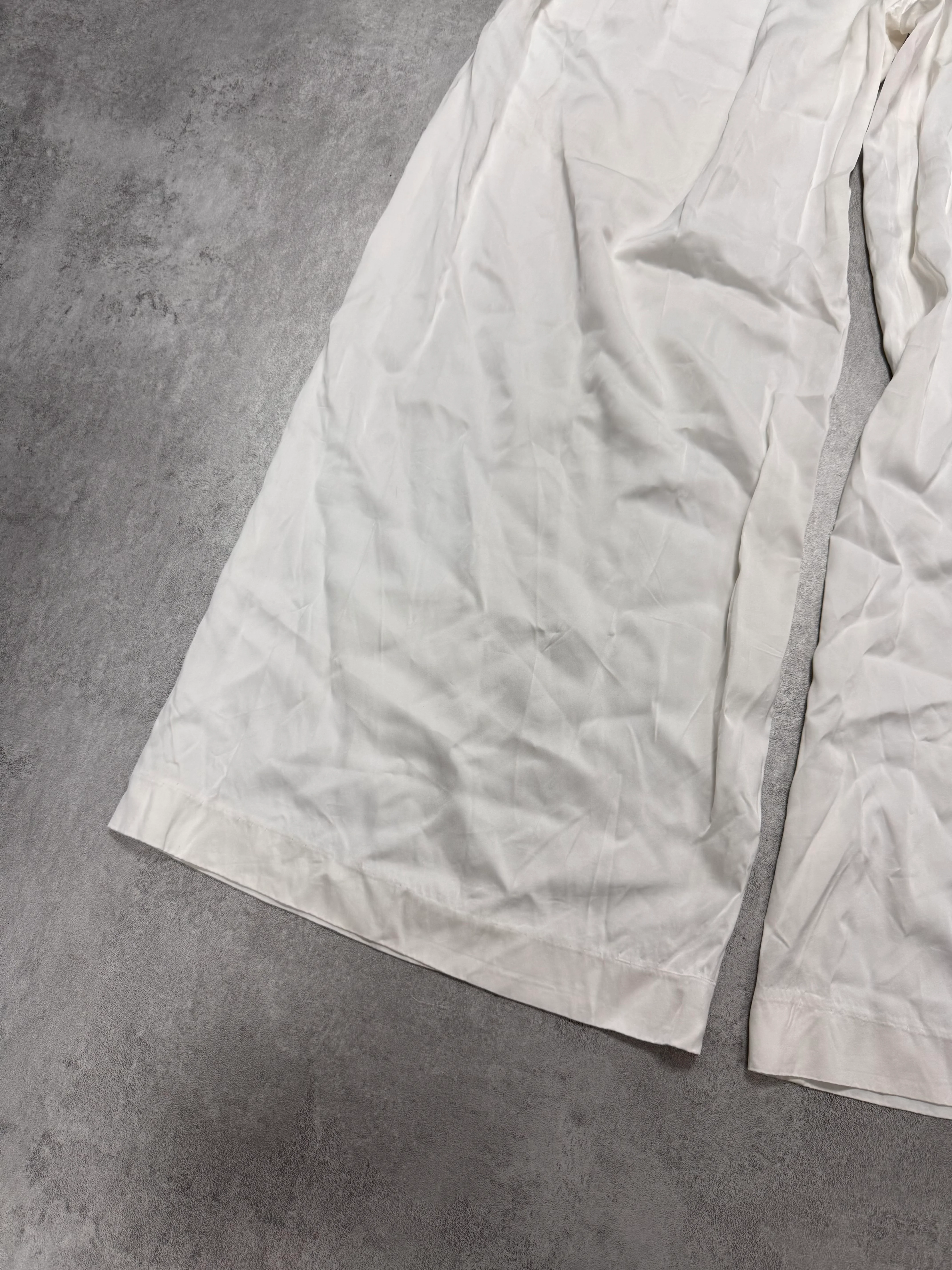 SS2005 Emporio Armani Wide Light White Pants - Image 6