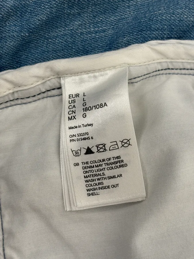 SS2005 Maison Margiela x H&M Reversed Denim Jacket Re-Edition - Image 11
