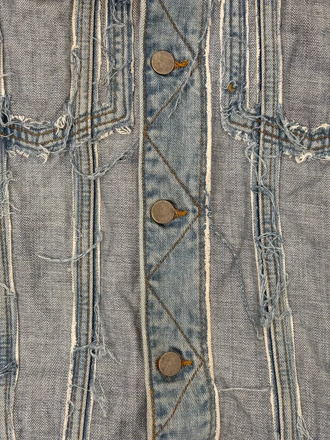 SS2005 Maison Margiela x H&M Reversed Denim Jacket Re-Edition - Image 9