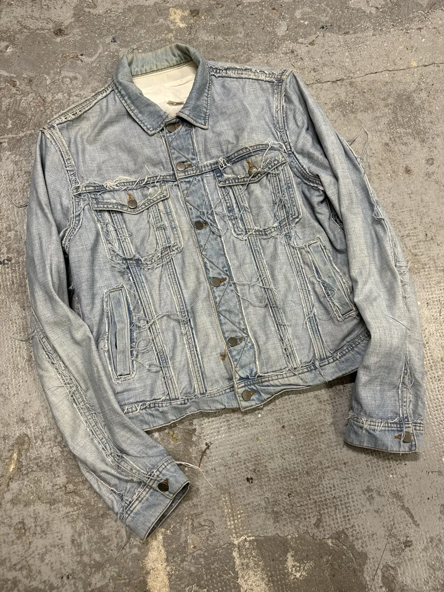 SS2005 Maison Margiela x H&M Reversed Denim Jacket Re-Edition - Image 4