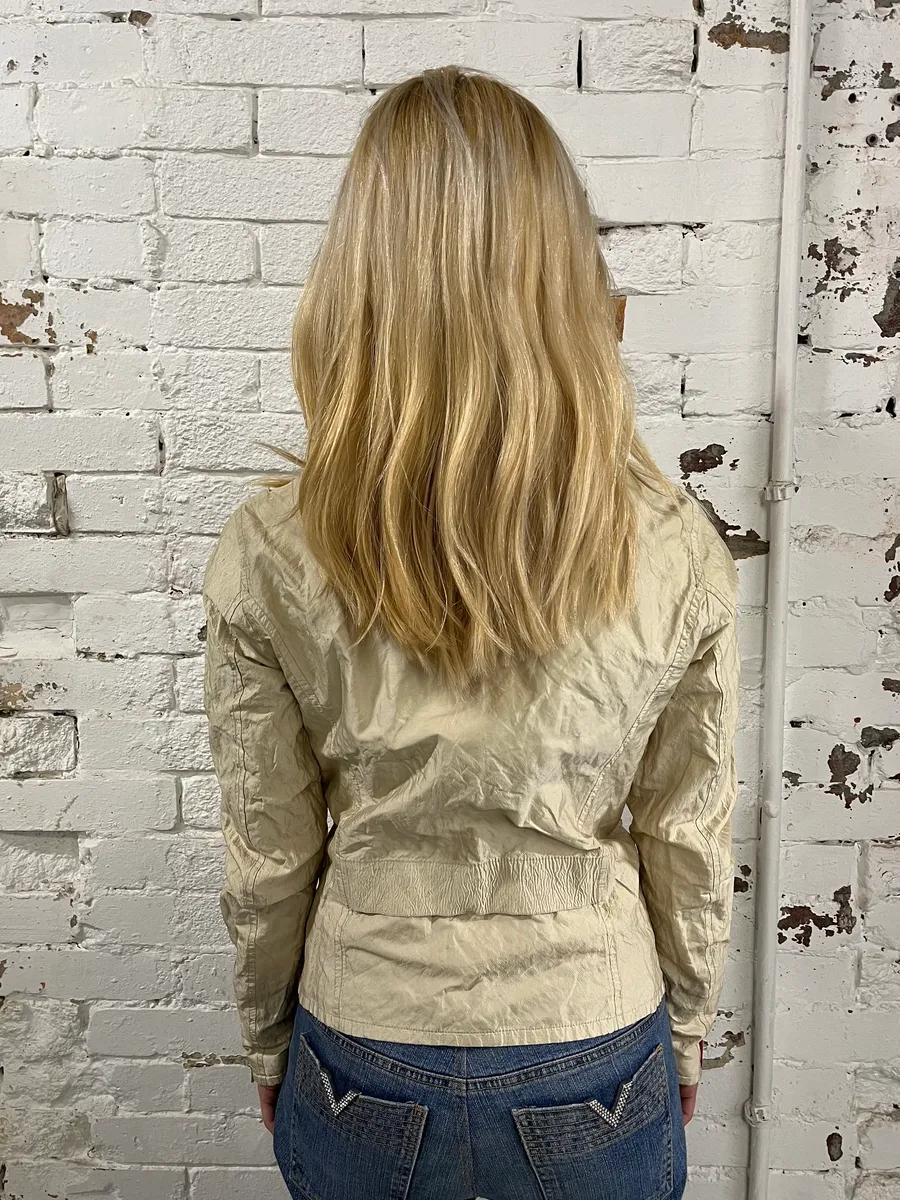 SS2005 Prada Technical Beige Nylon Linea Rossa Jacket - Image 3