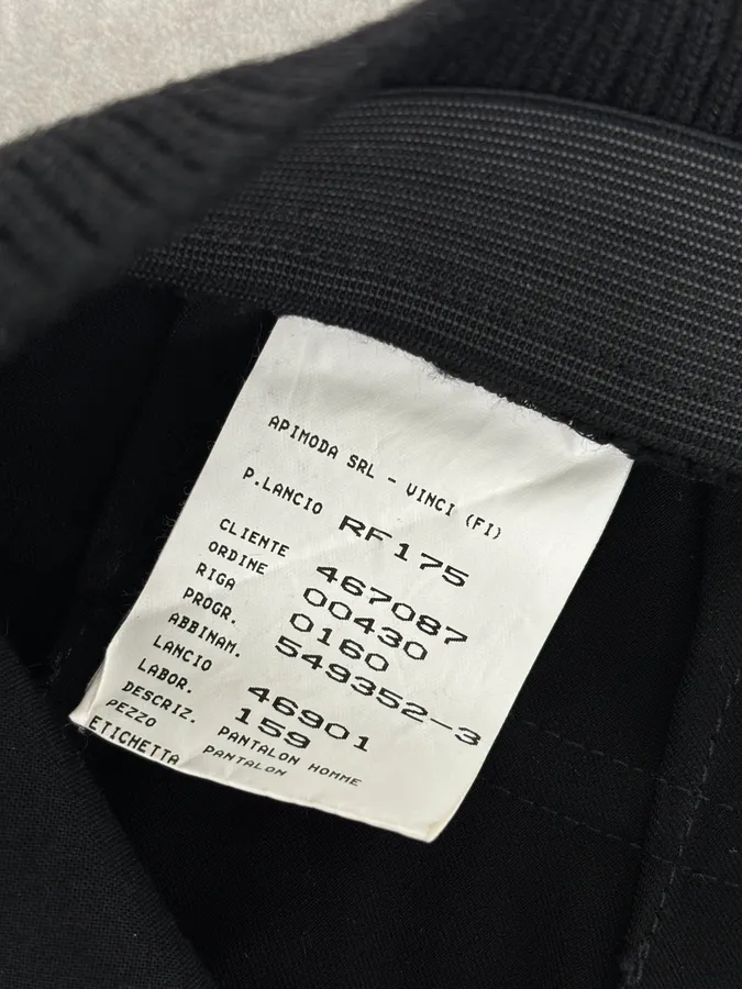 SS2006 Armani Collezioni Black Cozy Pants - Image 12