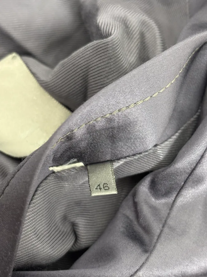 SS2006 Dior Grey Satin Avant-Garde Cargo Jacket by Hedi Slimane - Image 11