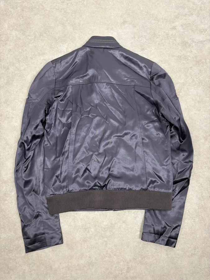 SS2006 Dior Grey Satin Avant-Garde Cargo Jacket by Hedi Slimane - Image 6