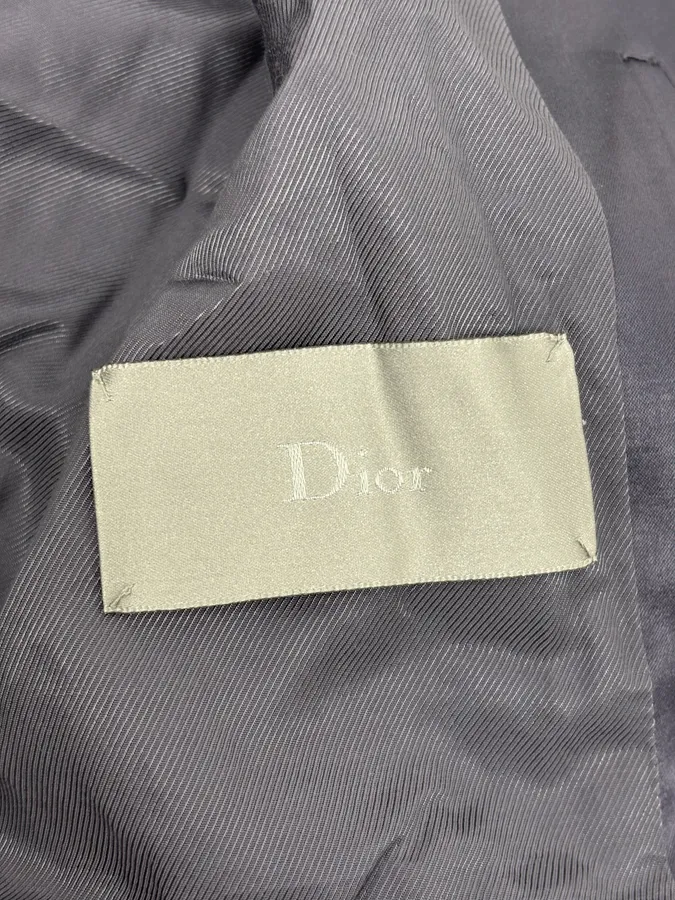 SS2006 Dior Grey Satin Avant-Garde Cargo Jacket by Hedi Slimane - Image 9