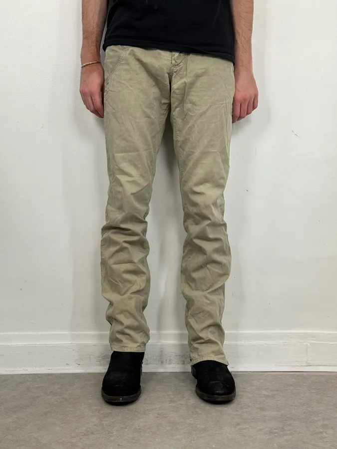 SS2006 Dolce & Gabbana Beige Signature Cozy Pants - Image 3