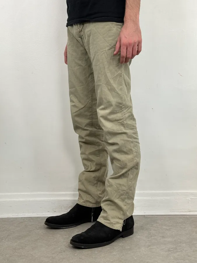 SS2006 Dolce & Gabbana Beige Signature Cozy Pants - Image 4