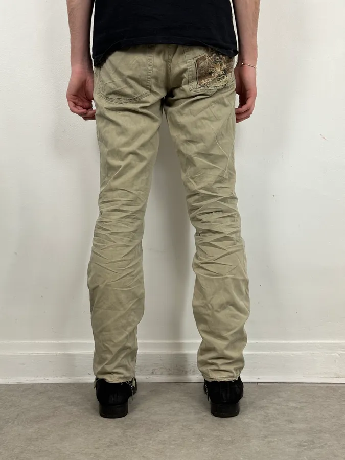 SS2006 Dolce & Gabbana Beige Signature Cozy Pants - Image 5