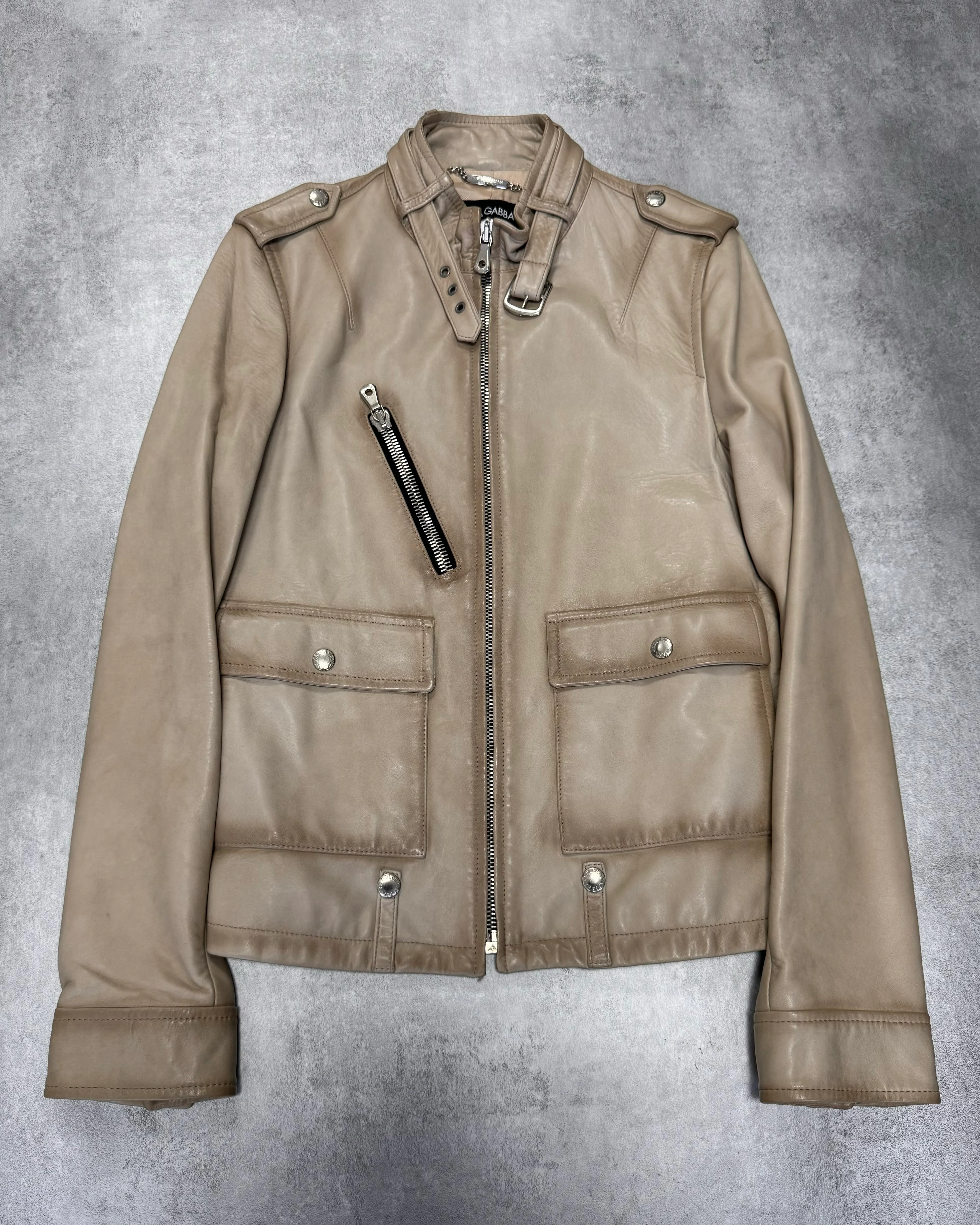 SS2006 Dolce & Gabbana Biker Leather Jacket