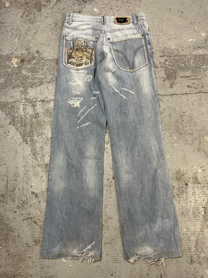 SS2006 Dolce & Gabbana Blue Denim Rebel Jeans