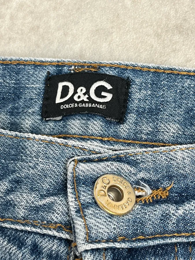 SS2006 Dolce & Gabbana Classic Blue Denim Jeans - Image 12