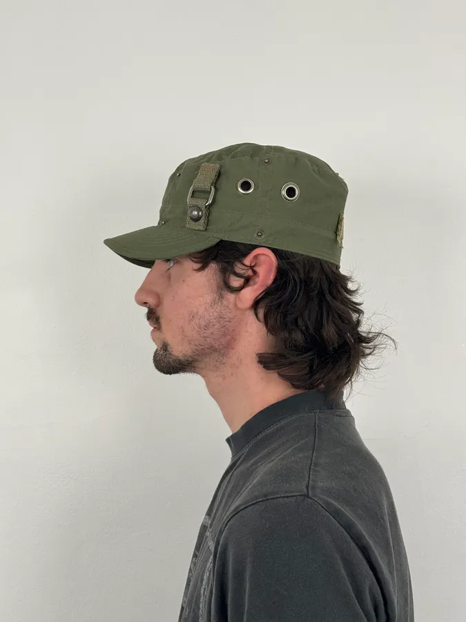 SS2006 Dolce & Gabbana Khaki Green Cargo Cap - Image 3