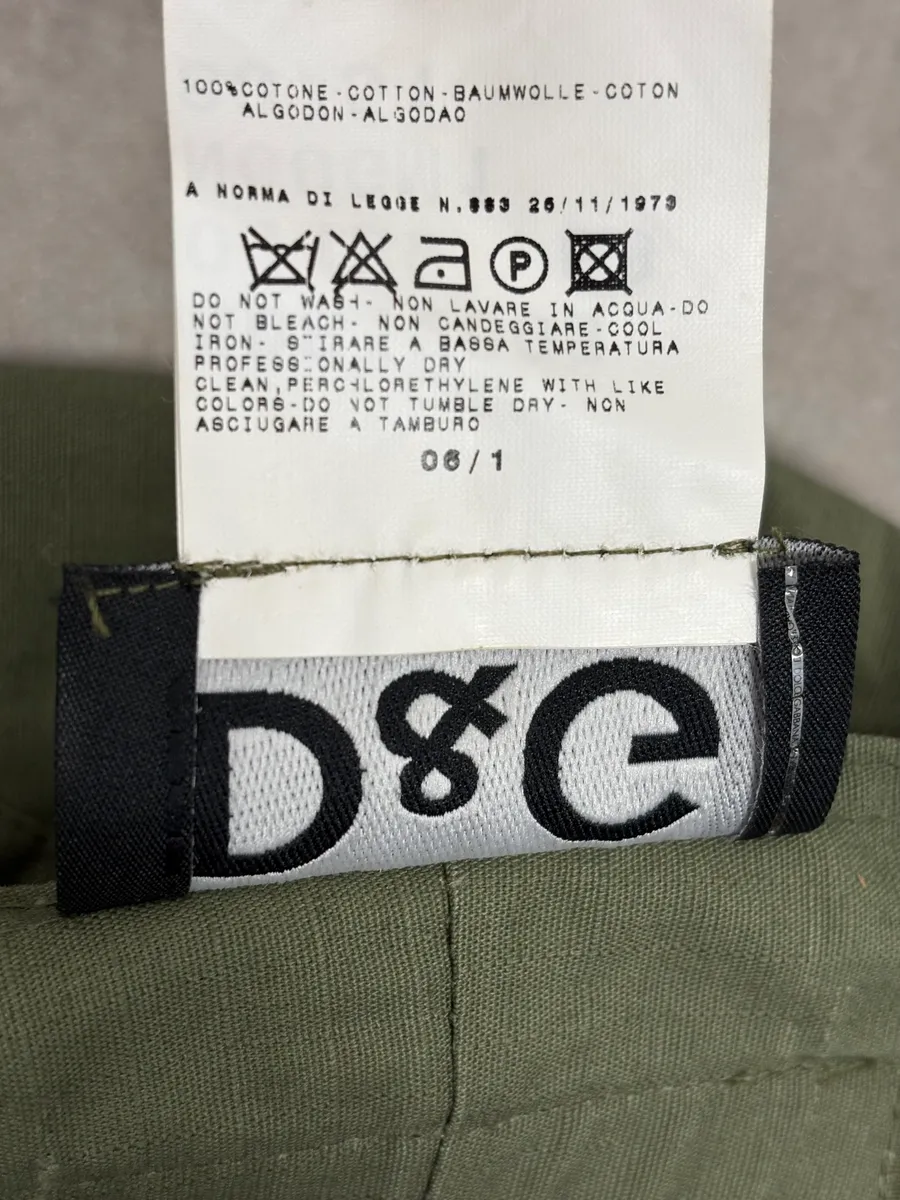 SS2006 Dolce & Gabbana Khaki Green Cargo Cap - Image 8