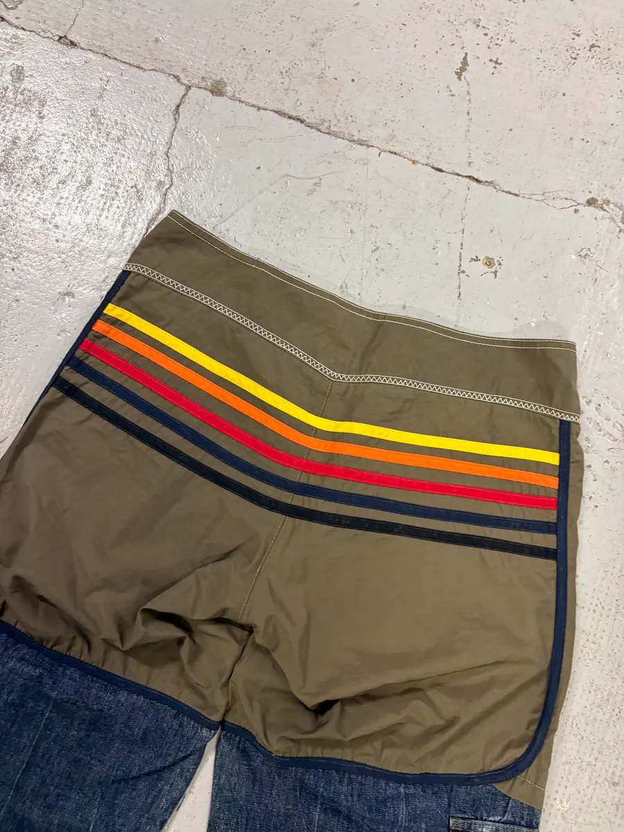 SS2006 Dolce & Gabbana Khaki Nylon Cargo Denim Short - Image 8