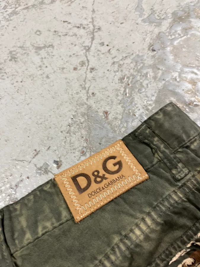 SS2006 Dolce & Gabbana Olive Green Pants - Image 10
