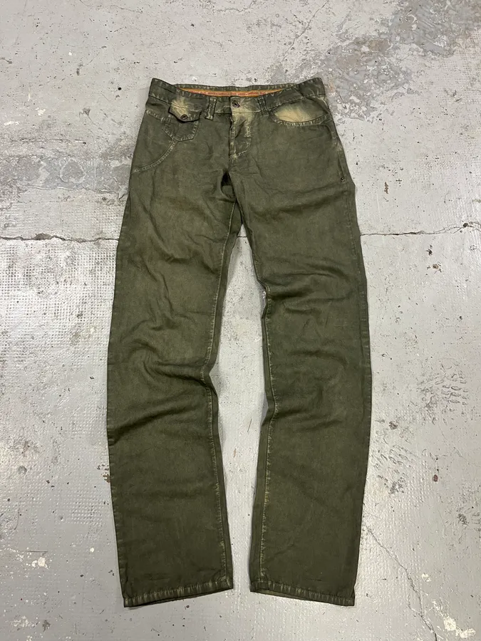 SS2006 Dolce & Gabbana Olive Green Pants - Image 4