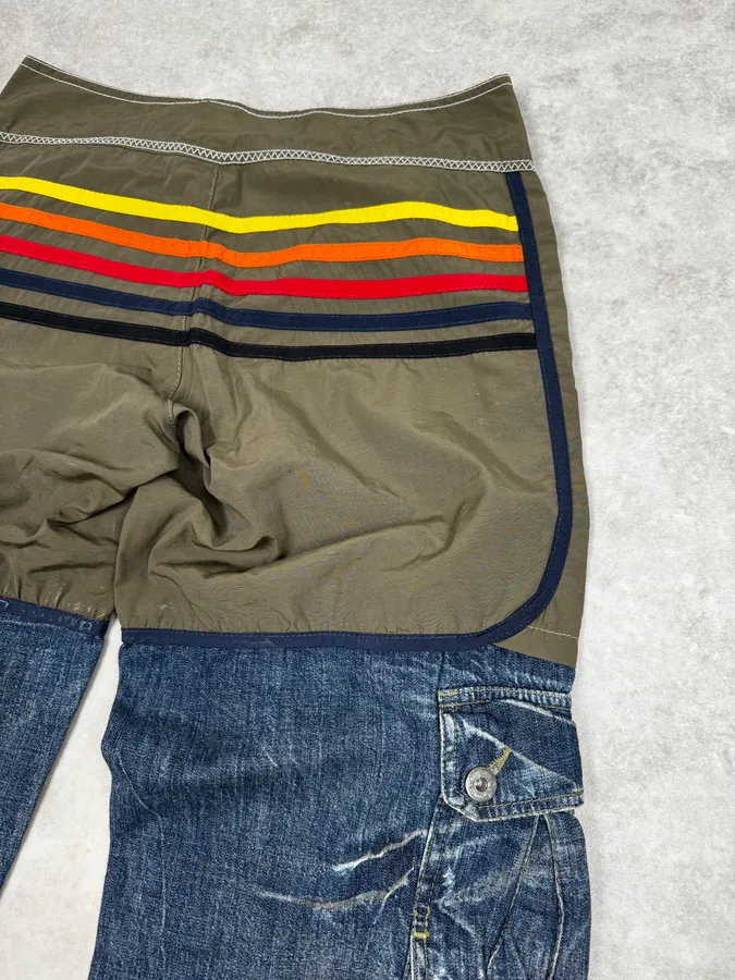 SS2006 Dolce & Gabbana Swimwear Denim Cargo Shorts - Image 8