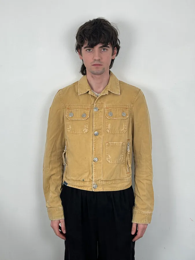 SS2006 Dsquared2 Beige Trucker Jacket - Image 2