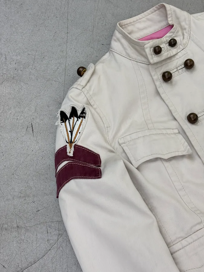 SS2006 Dsquared2 White Buttoned Officer Jacket - Image 8