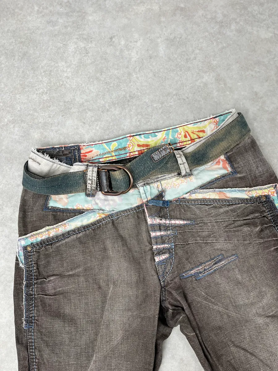SS2006 Marithé + François Girbaud Grey Faded Relaxed Pants - Image 5