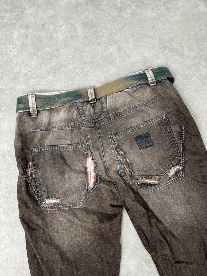 SS2006 Marithé + François Girbaud Grey Faded Relaxed Pants - Image 7