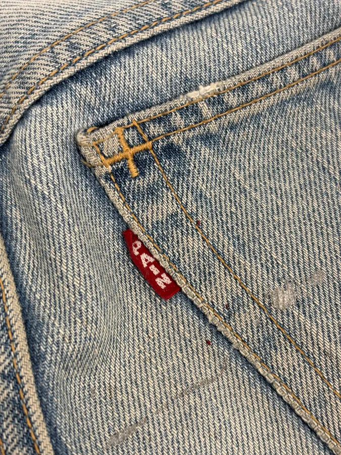 SS2006 Number (N)ine Paint Splatter Denim Jeans - Image 11