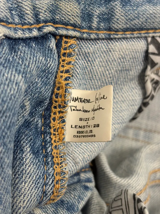SS2006 Number (N)ine Paint Splatter Denim Jeans - Image 13