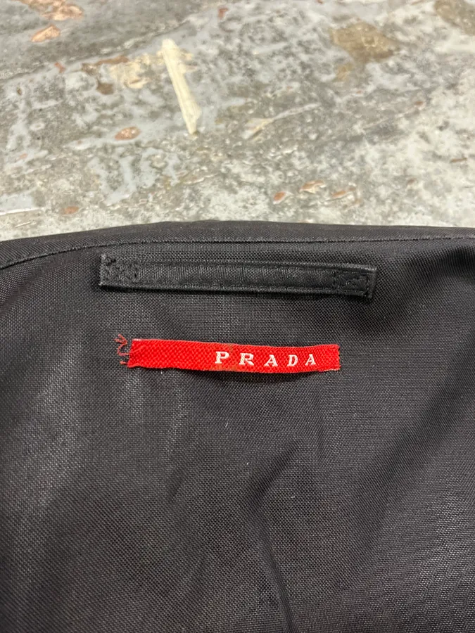 SS2006 Prada Black Clap Buttoned Jacket - Image 7