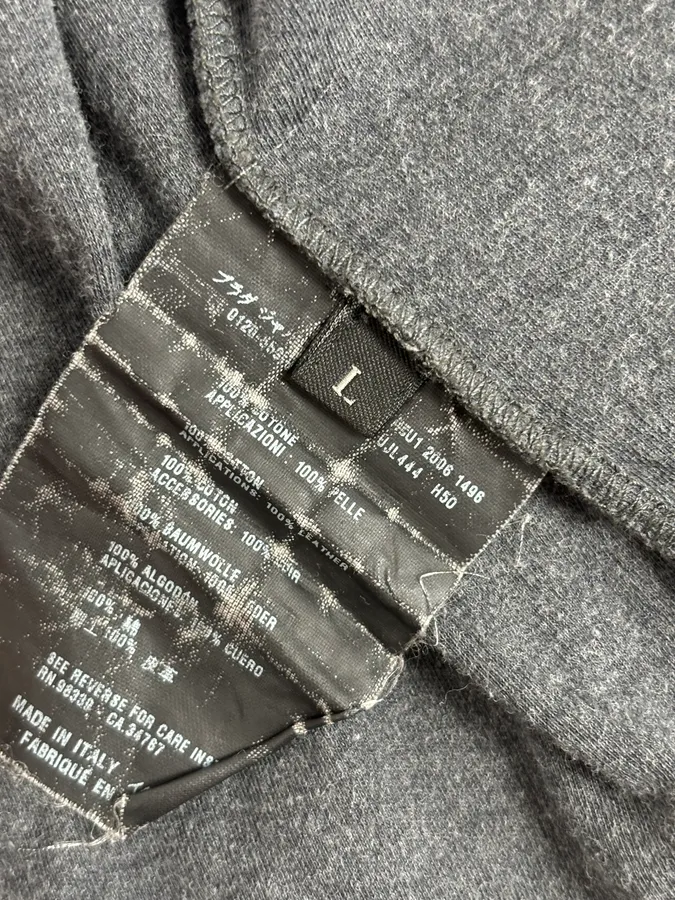 SS2006 Prada Grey Padded Zip-up Hoodie - Image 11