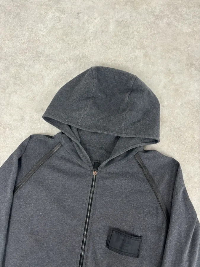 SS2006 Prada Grey Padded Zip-up Hoodie - Image 5